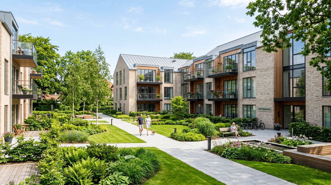 AS Ejendomsservice modern residential building in Denmark